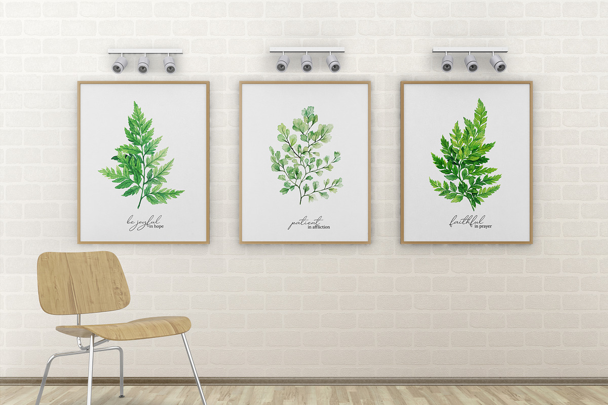 Ferns. Watercolor Botanical Clipart, an Object Graphic by JSolomatina (Photo 3 of 3)