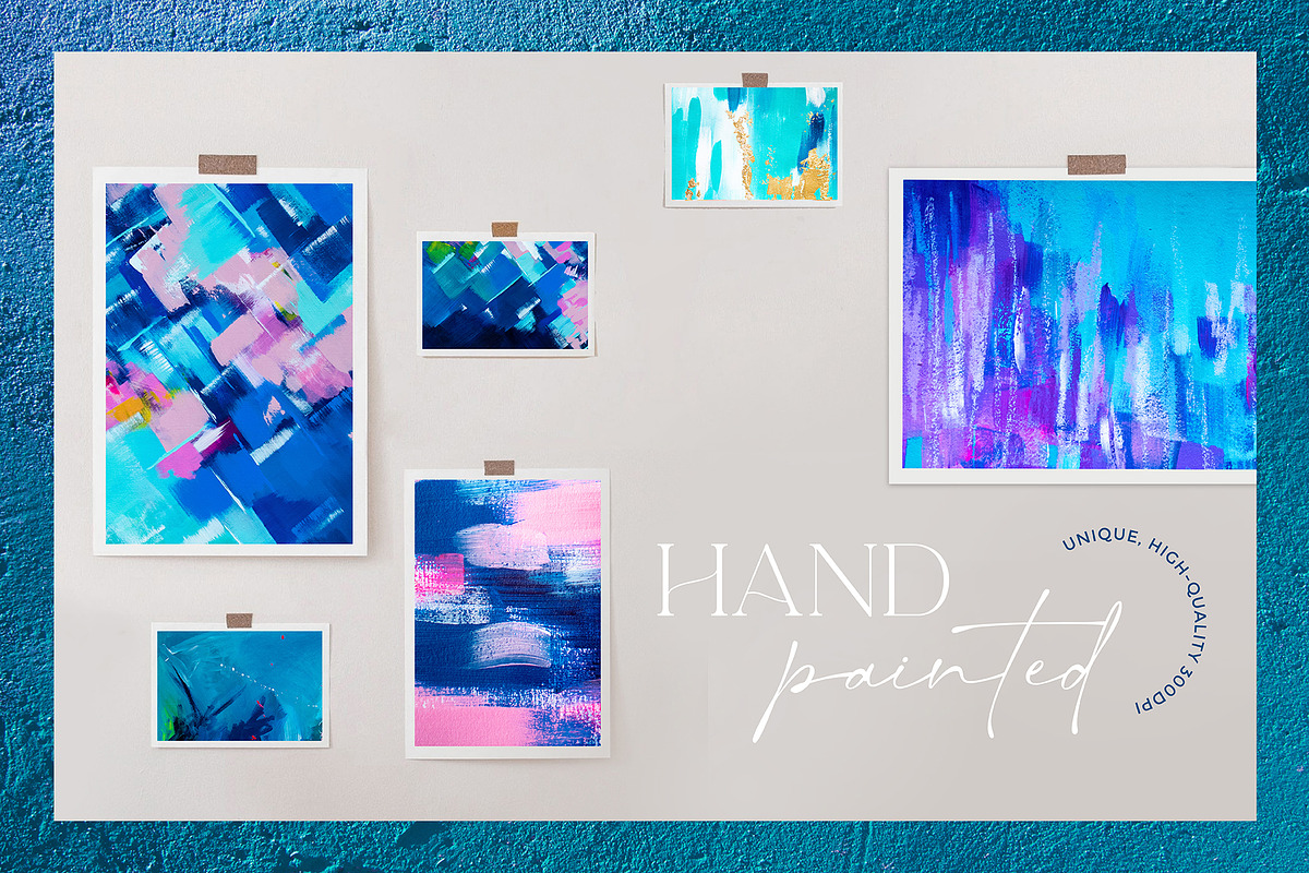 Jewelled Tones Abstract Backgrounds, a Texture Graphic by Carla Fern Designs (Photo 2 of 9)