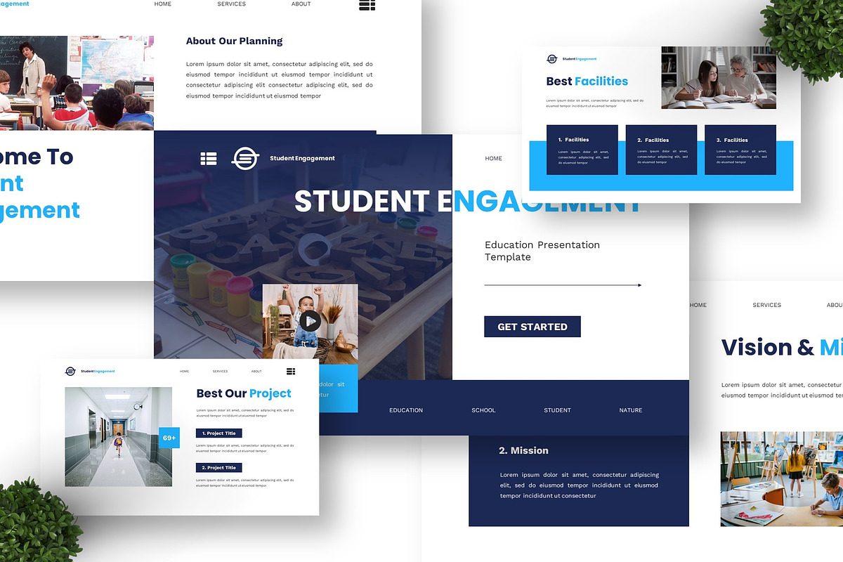 Student Engagement - Education Key, a Presentation Template by Deepslide Studio (Photo 5 of 6)
