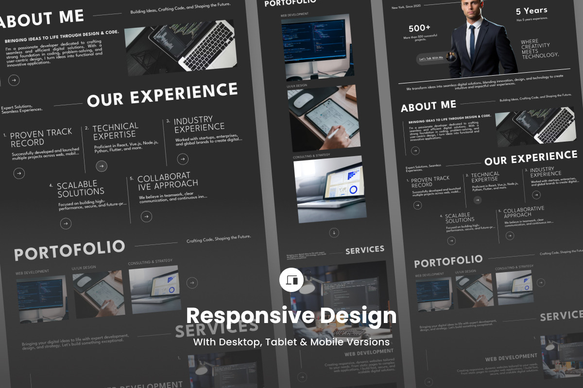 Cedric - Creative Portfolio Landing, a Landing Page Template by productype1 (Photo 3 of 5)