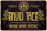 Druid Tree Display Font, a Serif Font by JumboDesign (Thumbnail 1 of 6)