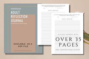 Minimalist Digital Book Journal PDF, a Magazine Template by Studio Print Co.