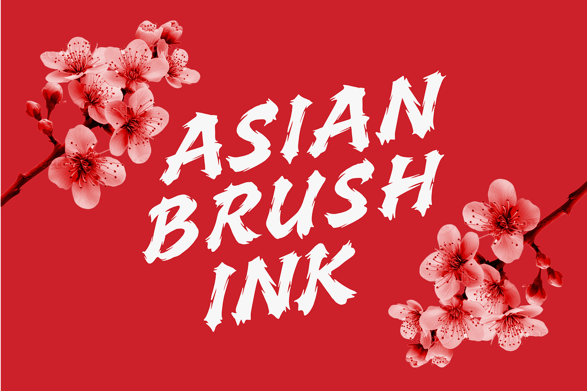 Satori Brush Font - Asian Brush Ink, a Handwritten Font by Nocturnal Workspace (Photo 2 of 6)