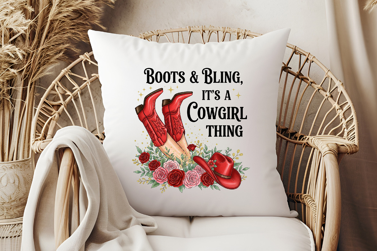 Boots and Bling It's a Cowgirl Thing, an Illustration by Libby Wishes (Photo 6 of 6)
