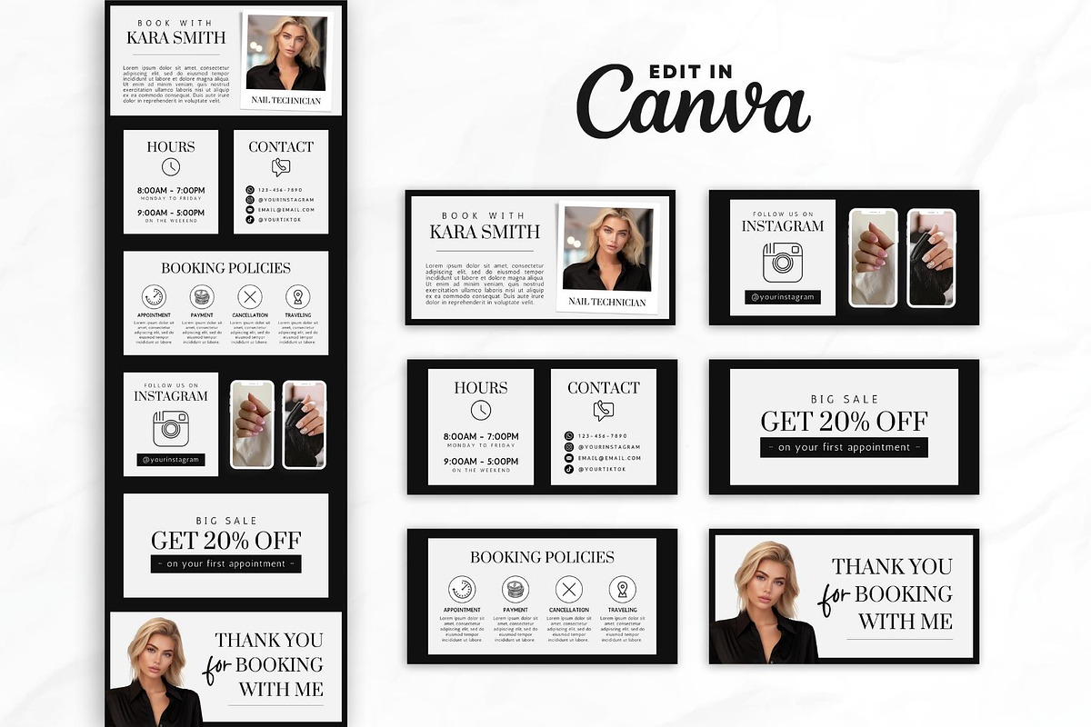 Nail Tech Acuity Scheduling • Canva, a Websites & App Template by OniriqveDesigns (Photo 2 of 8)