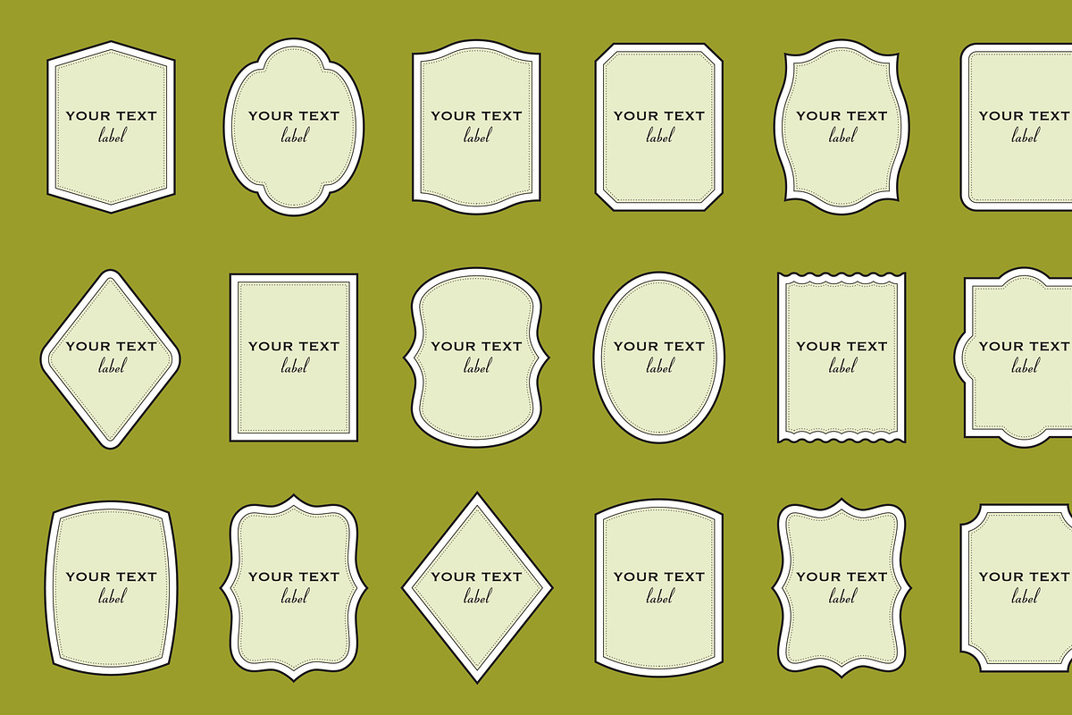 Labels: 18 shapes, different colors, an Object Graphic by moibalkon (Photo 19 of 19)