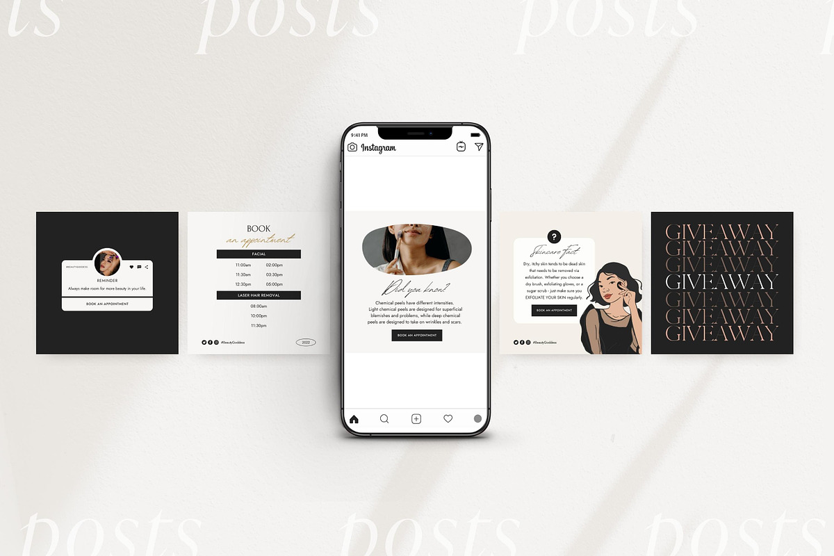 Canva Skincare templates, a Social Media Template by LiliesandBerries (Photo 15 of 19)