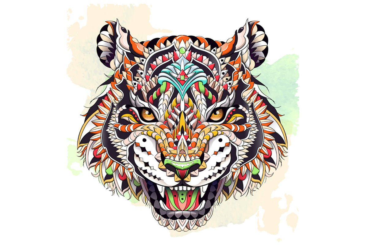 Ethnic Collection: Roaring Tiger, an Animal Illustration by ArtoJoy (Photo 2 of 5)