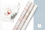 Christmas Seamless Patterns - White, a Pattern Graphic by bhldesigns (Thumbnail 8 of 15)