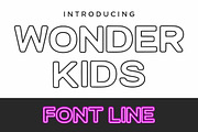 Wonder Kids, a Blackletter Font by Fourteen Letter (Thumbnail 1 of 6)