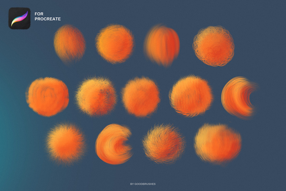 FUR. Procreate brushes, a Brush Add-On by Spark Studio Brushes (Photo 5 of 6)