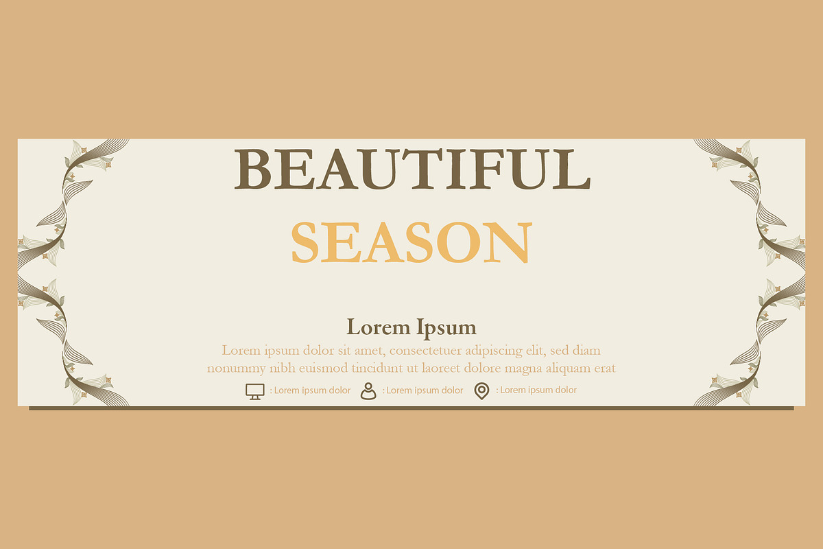 Abstract Floral Banner Template, a Marketing Template by sekitarief (Photo 1 of 3)