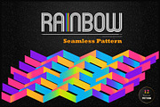 Rainbow. Seamless pattern pack., a Pattern Graphic by Gudiny (Thumbnail 1 of 13)