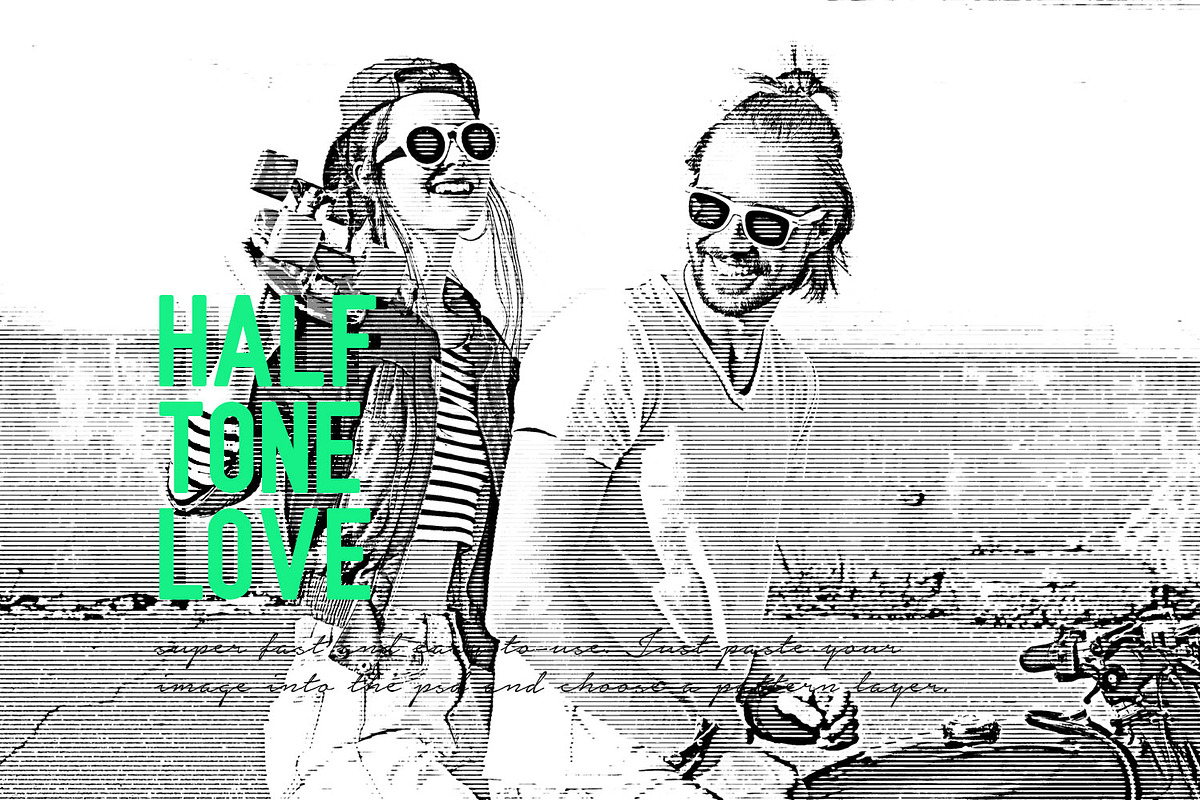 Horizontal Line Halftone Action, an Action Add-On by DuoFankaar (Photo 6 of 8)