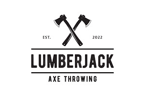 Retro vintage ax logo .Logo for badg, a Branding & Logo Template by LOGOCREATIVE