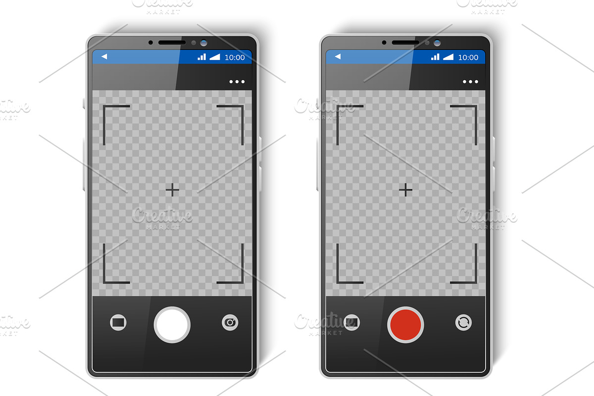 Smartphone screen with photo, a Technology Illustration by Vectorbuum