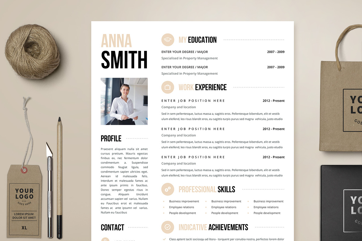 Resume Template 4 page  | Chicago, a Resume Template by Resume Angels (Photo 1 of 8)