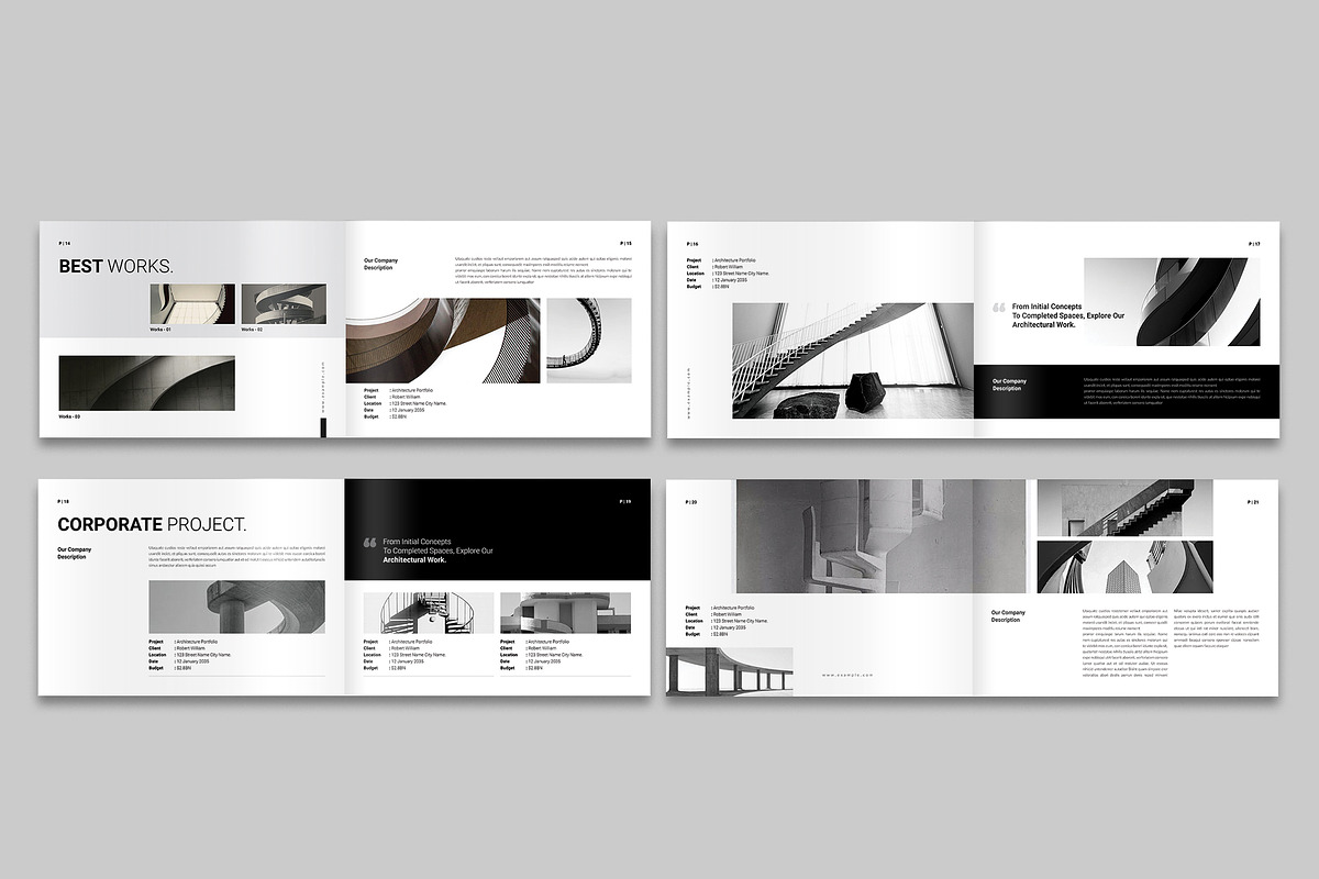 Architecture Portfolio Landscape, a Brochure Template by NorthPeak (Photo 6 of 6)