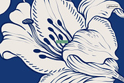 Vintage Blue Floral Seamless Pattern, a Pattern Graphic by likorbut (Thumbnail 9 of 13)