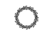 Leaf Laurel Wreath Frame Bundle, an Illustration by Gaye Art (Thumbnail 18 of 51)