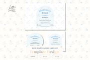 Watercolor Candle Label Template, a Stationery Template by Little Creative Scribbles (Thumbnail 1 of 5)
