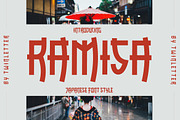 RAMISA Faux Japanese Font, a Font by twinstd (Thumbnail 1 of 10)