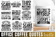 Office Coffee Quotes SVG Bundle, an Object Graphic by Design's Dark (Thumbnail 1 of 12)