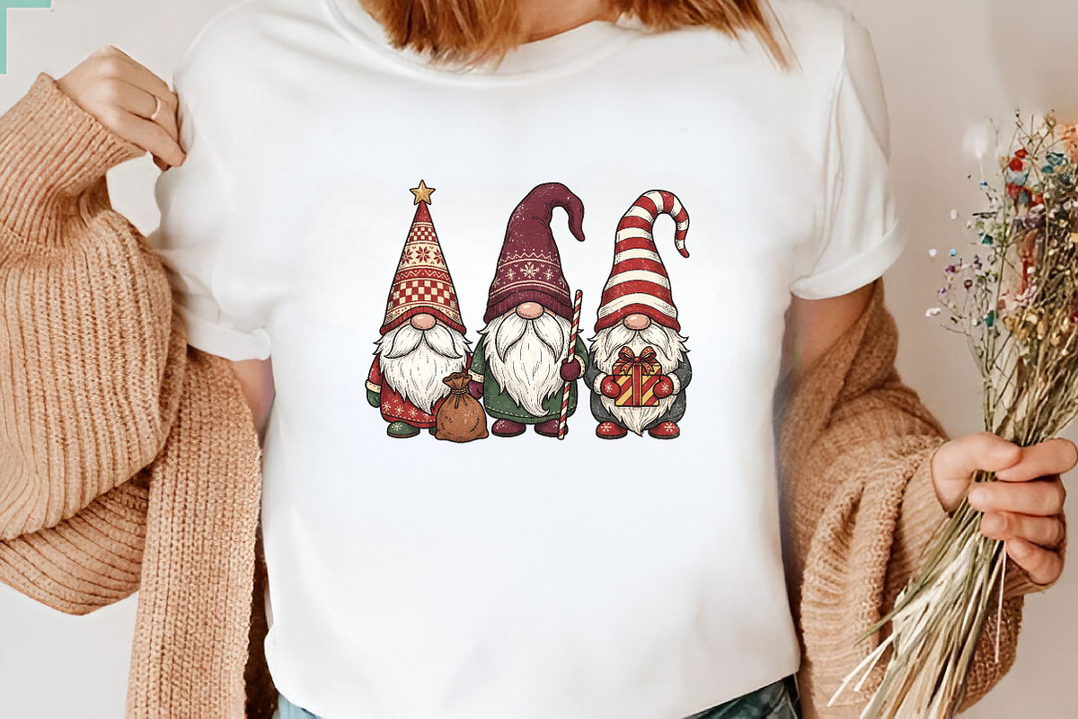 Christmas Gnome Merry Christmas, a Seasonal Illustration by CraftArtStudio (Photo 3 of 4)