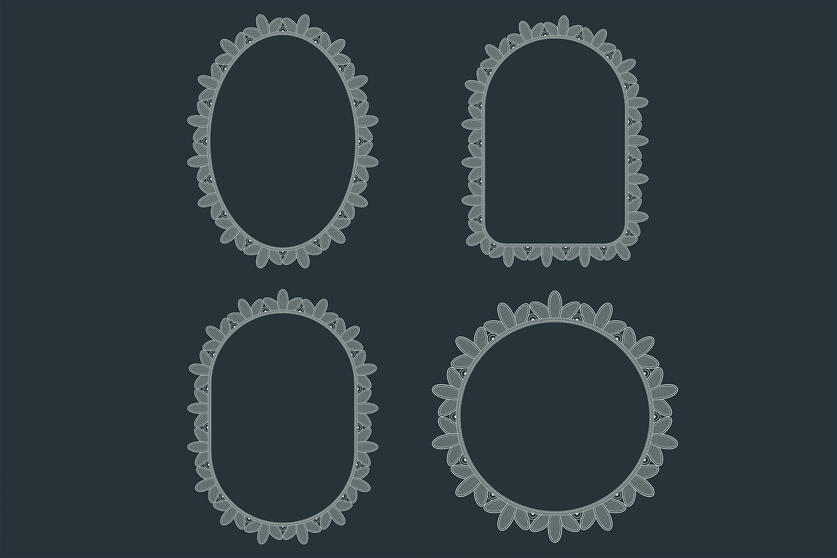 Doily Lace Frame Bundle, a Decorative Illustration by Kusumaillustration (Photo 19 of 19)
