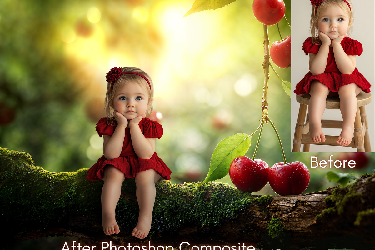 Red Cherry Dream -  Digital Backdrop, a Background Photo by Winwin Design Art (Photo 2 of 5)