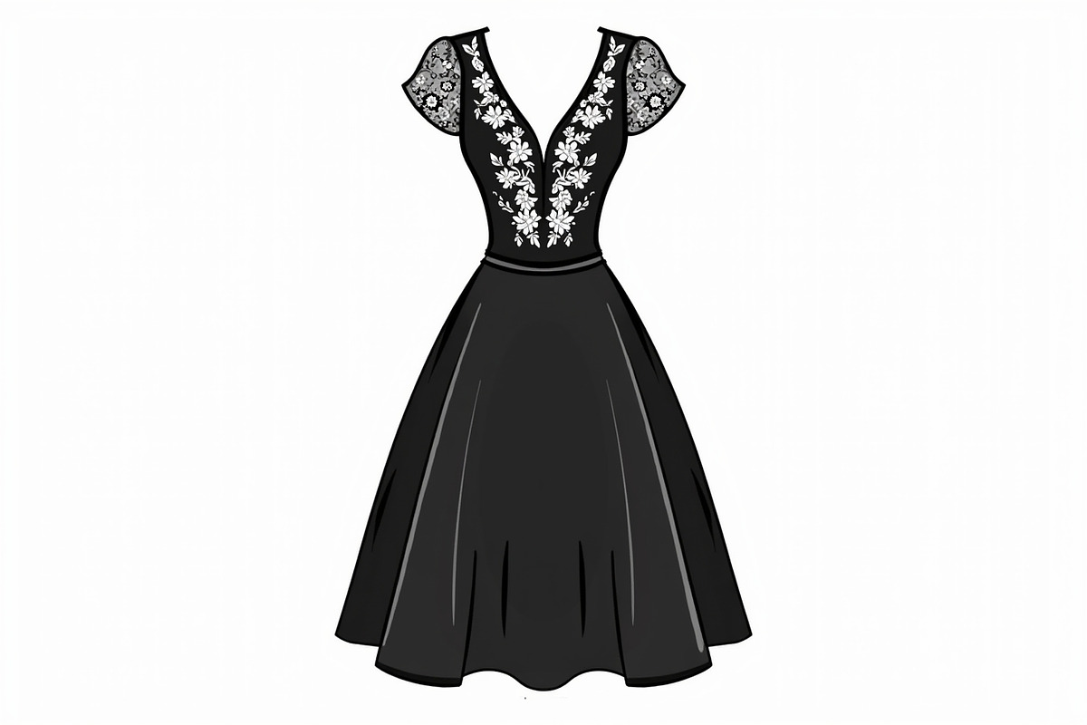 Luxury Dress Clipart Set, an Illustration by hafijul (Photo 16 of 21)