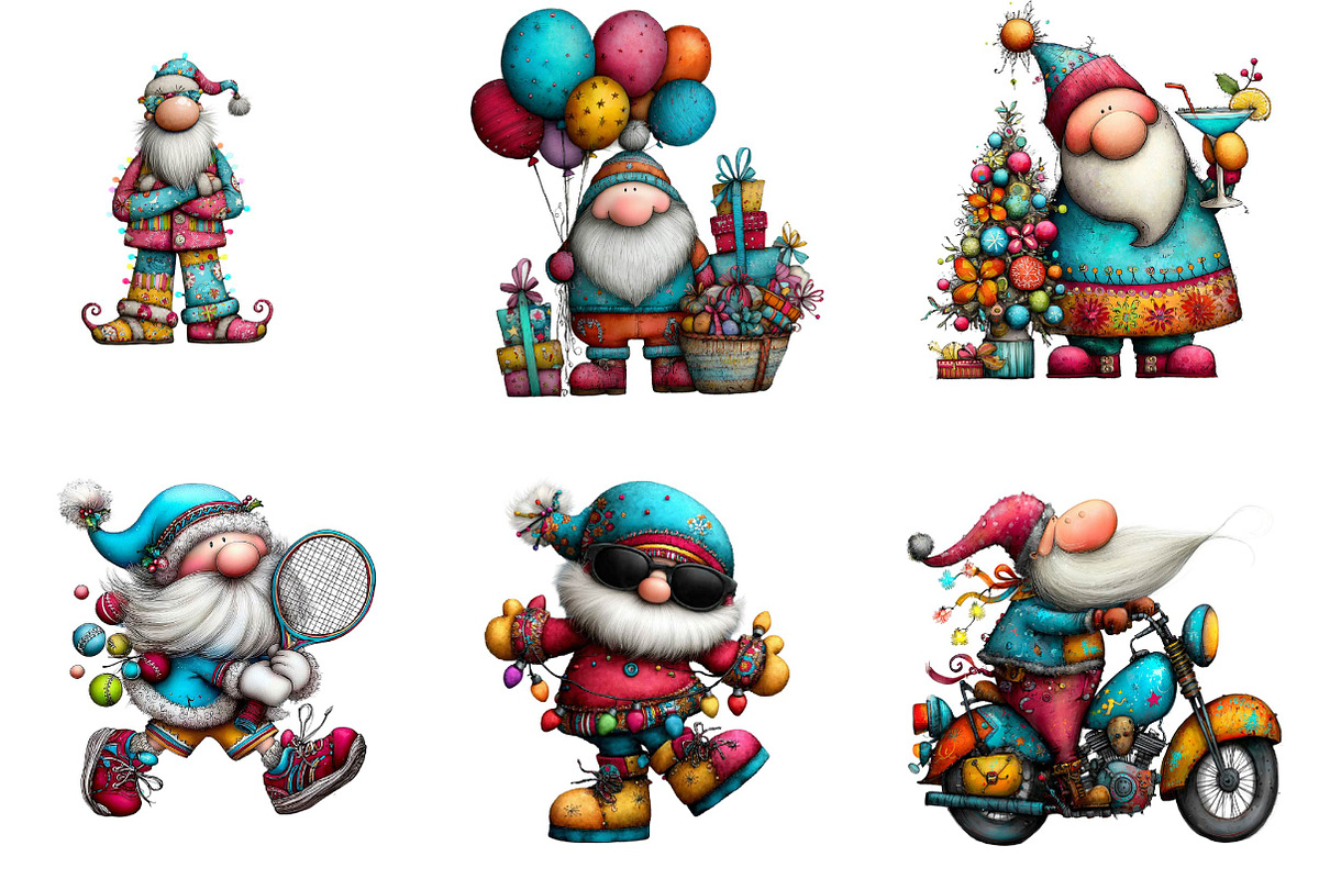 Christmas Santa Sublimation, an Illustration by CreationArt (Photo 2 of 5)