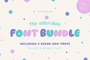 The Adorable Font Bundle, a Font by Salt & Pepper Designs (Thumbnail 1 of 12)