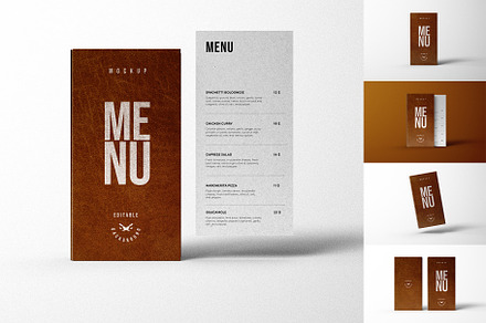 Restaurant Menu Mockup, an Advertising Mockup by dpi