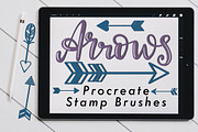 Arrows Procreate Stamp Brushes, a Brush Add-On by Almazova Dolzhenko (Thumbnail 1 of 7)