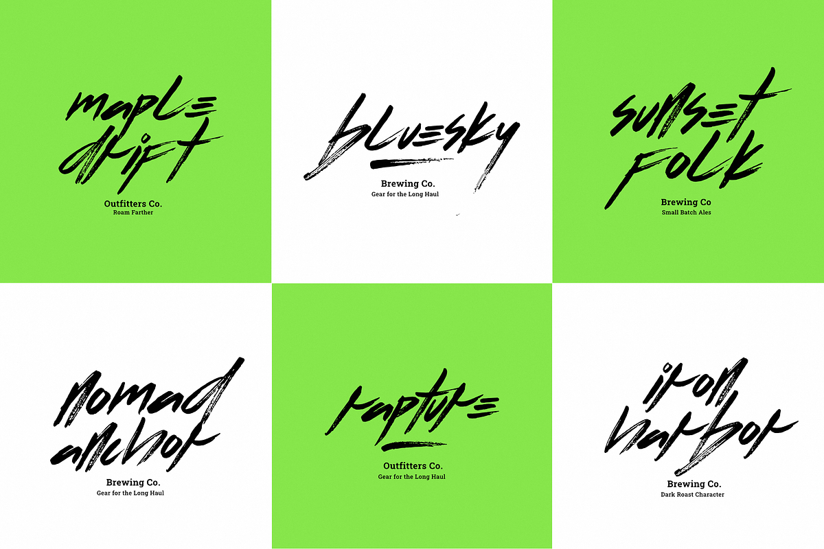 Flow | Experimental Brush Font, a Handwritten Font by Ardana Creative (Photo 2 of 16)