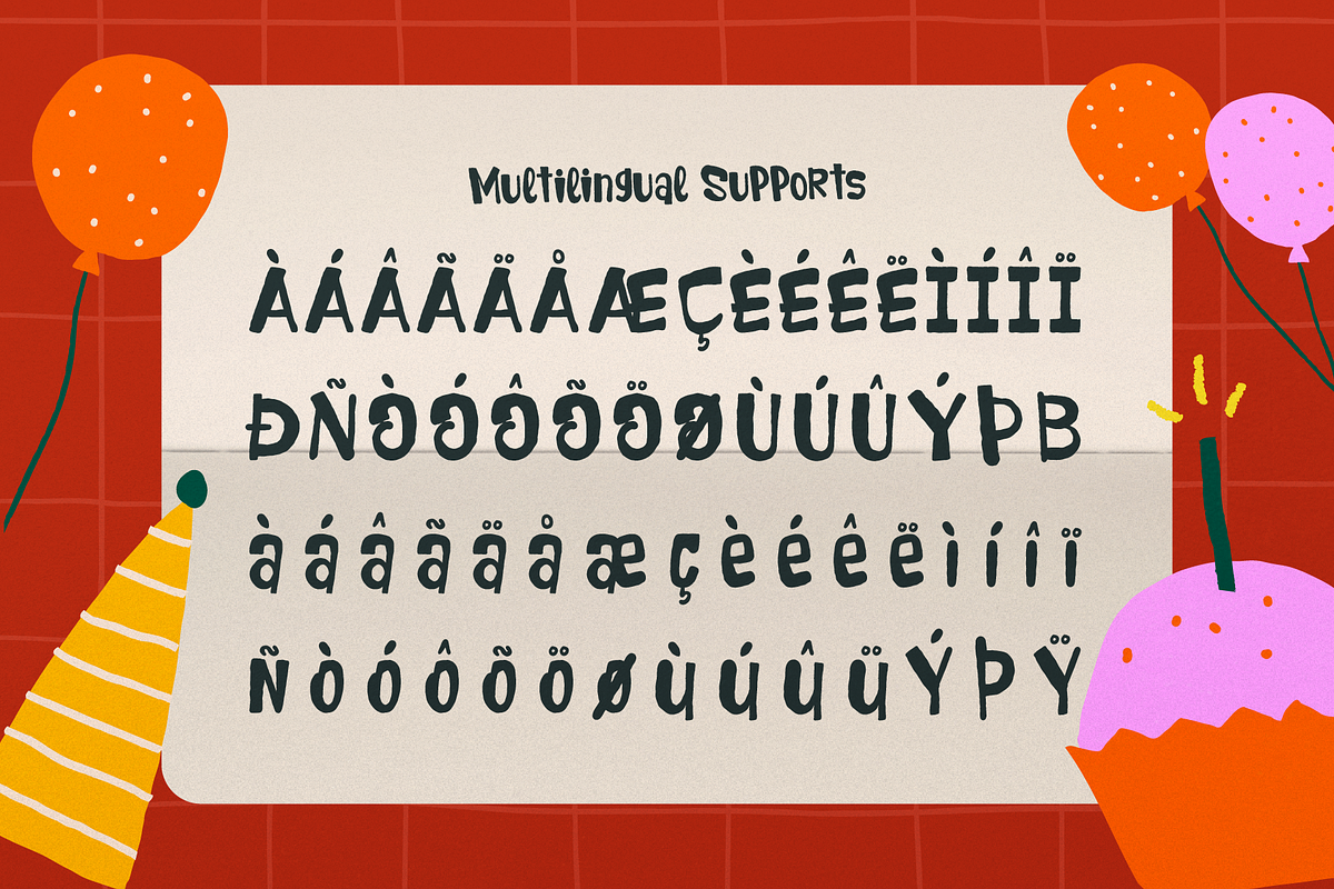 Kratzy Partay | Hand Drawn Display, a Handwritten Font by gracetype_studio (Photo 10 of 11)
