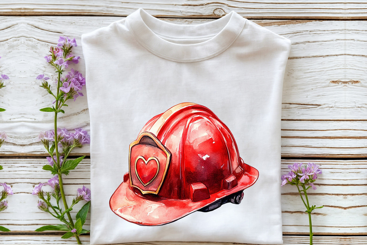 Cute Fire Department Watercolor Clip, an Illustration by Rose Art (Photo 4 of 7)