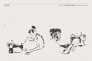 Artisan Tailor Sketch Illustrations, a Person Illustration by TheMountBirdStudio (Thumbnail 4 of 6)