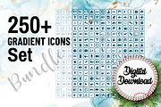 Gradient Icons Svg Bundle, an Icon by Graphics Wizard