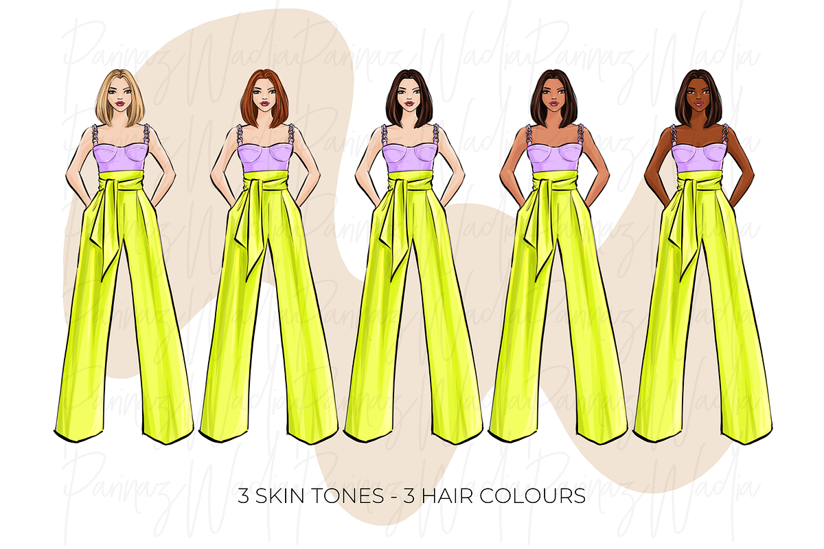Fashion Girls 55 clipart png, an Illustration by Parinaz Wadia Design (Photo 2 of 11)