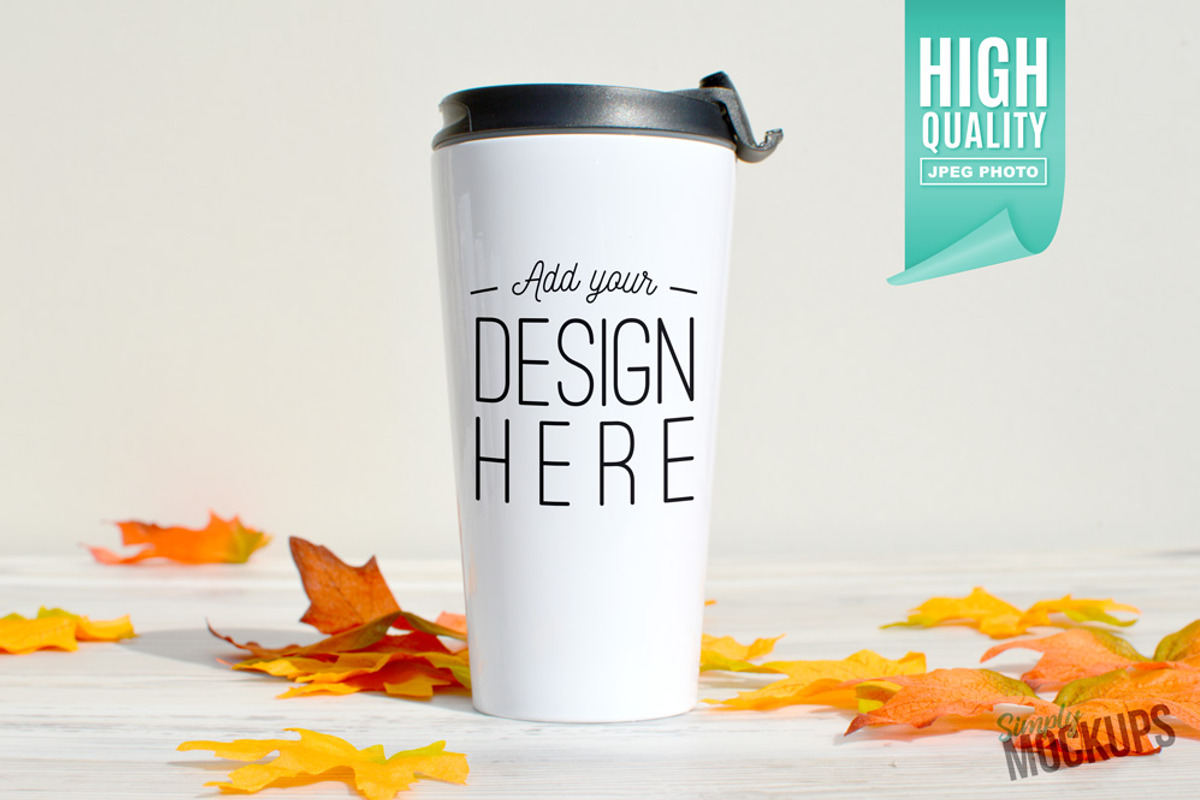 16oz Travel Mug Mockup - 1 Sided, a Cups & Container Mockup by Simply Mockups (Photo 1 of 2)