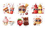 Valentine Food Pairs Clipart, an Illustration by Designworld (Thumbnail 2 of 5)