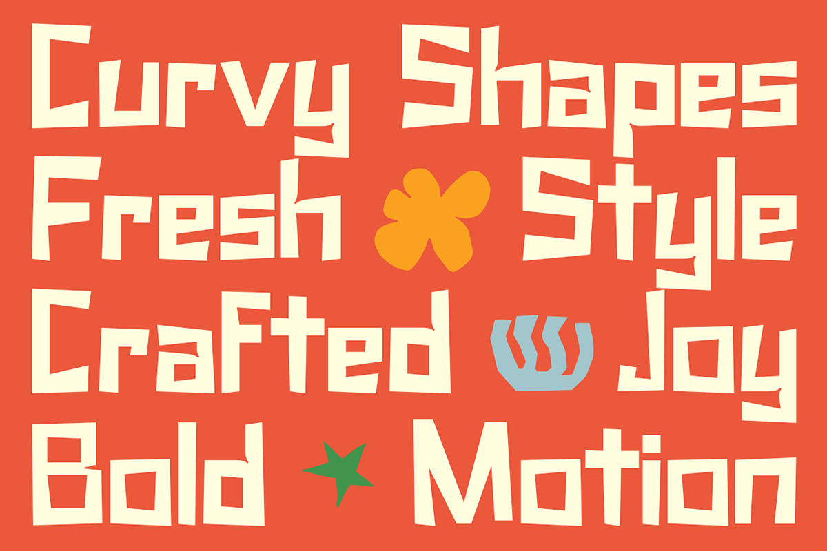 Paper Cut - Playful Display Font, a Sans Serif Font by roomspace creative lab (Photo 8 of 9)