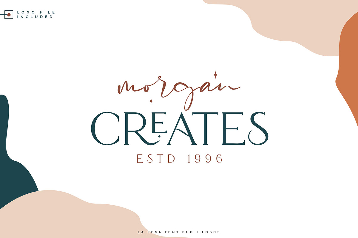 La Rosa Font Duo//Chic Logos, a Serif Font by SNIPESCIENTIST (Photo 17 of 34)