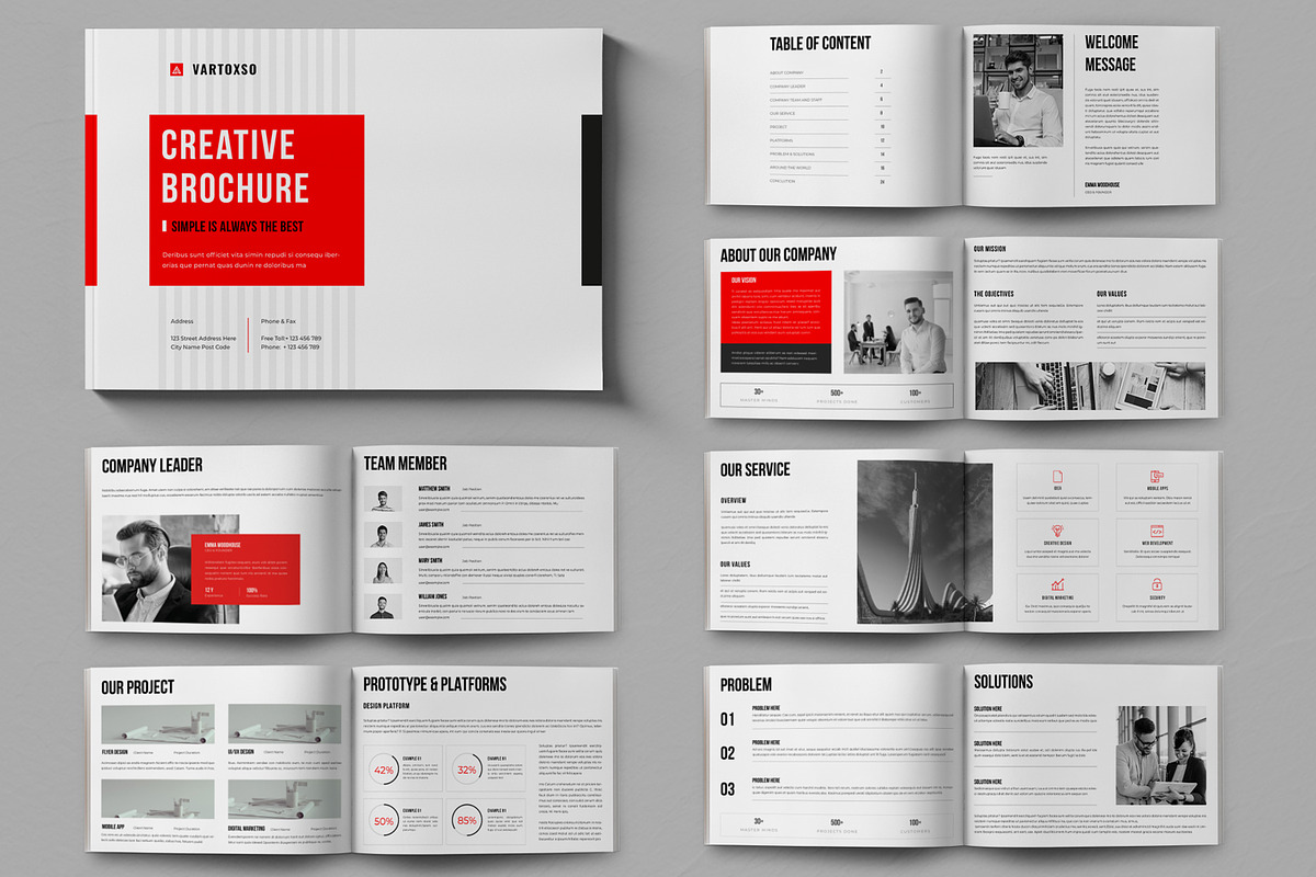Company Profile Brochure Template, a Brochure Template by ContestDesign (Photo 1 of 5)