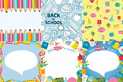 Cute school backgrounds, an Education Illustration by kostolom3ooo (Thumbnail 3 of 4)
