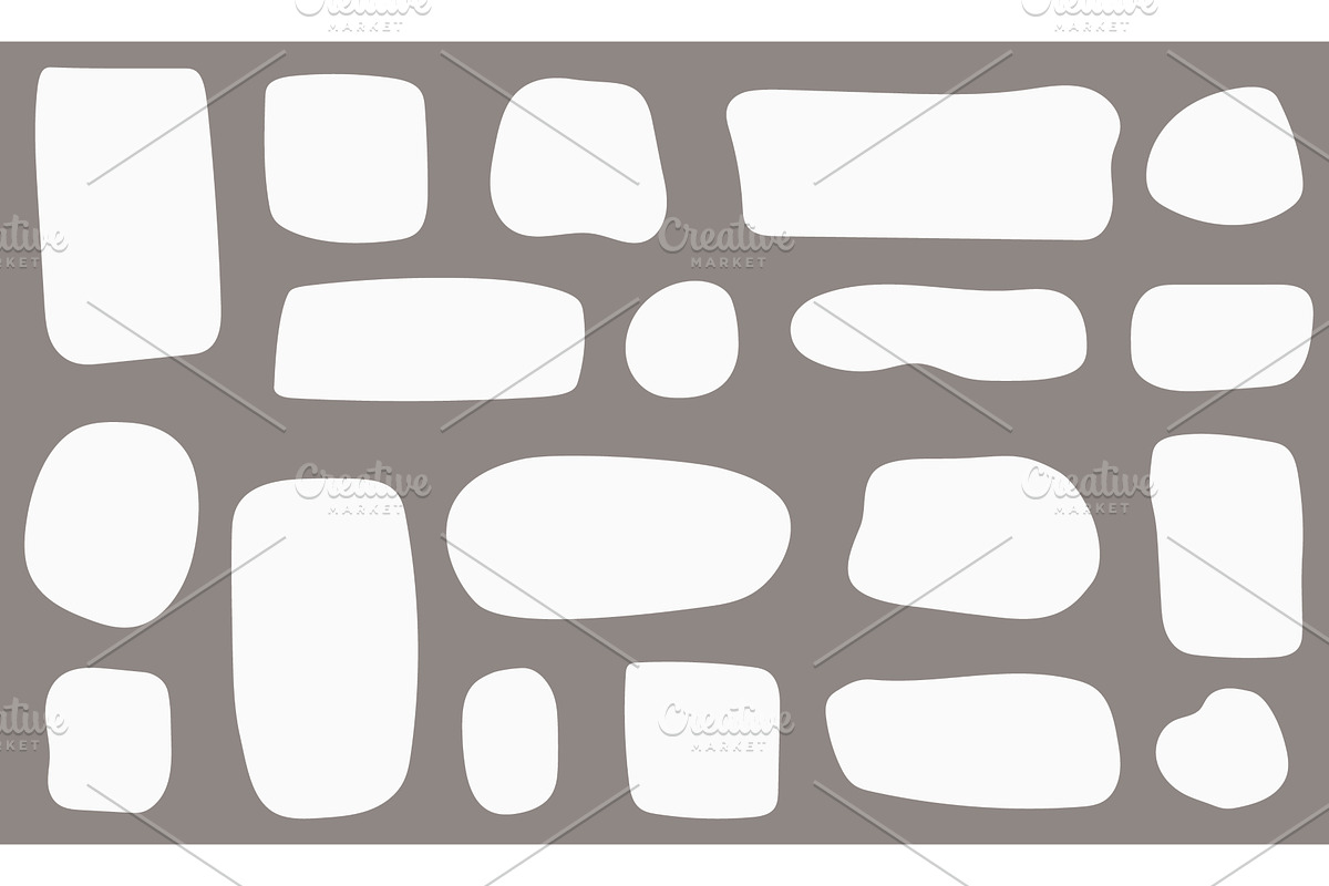 Abstract Organic Fluid Shape Set, an Illustration by Gentle Studio