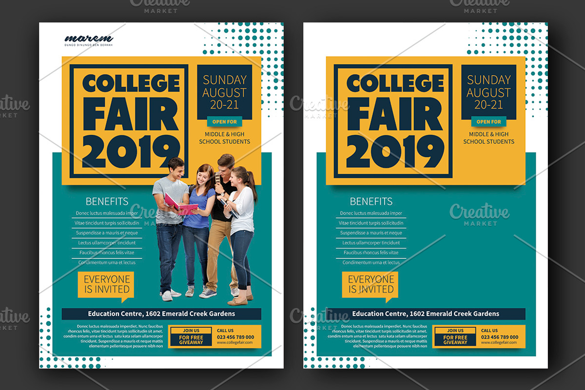 College Fair Flyer, a Flyer Template by Saphari (Photo 2 of 4)
