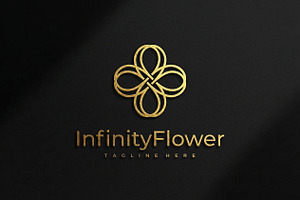 Infinity Loop Flower Luxury Logo